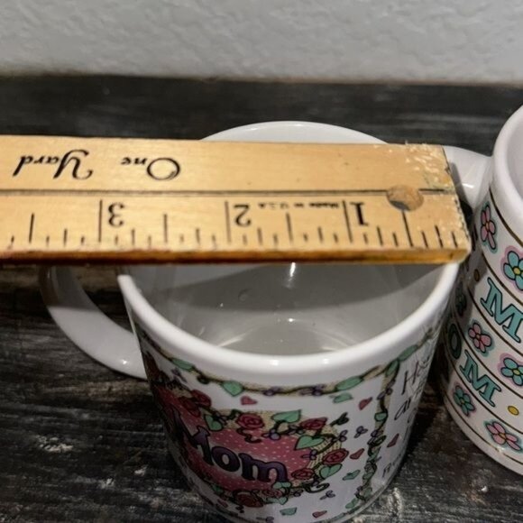 Set Of 3 "Mom" Themed Ceramic Coffee Mugs - Picture 12 of 13